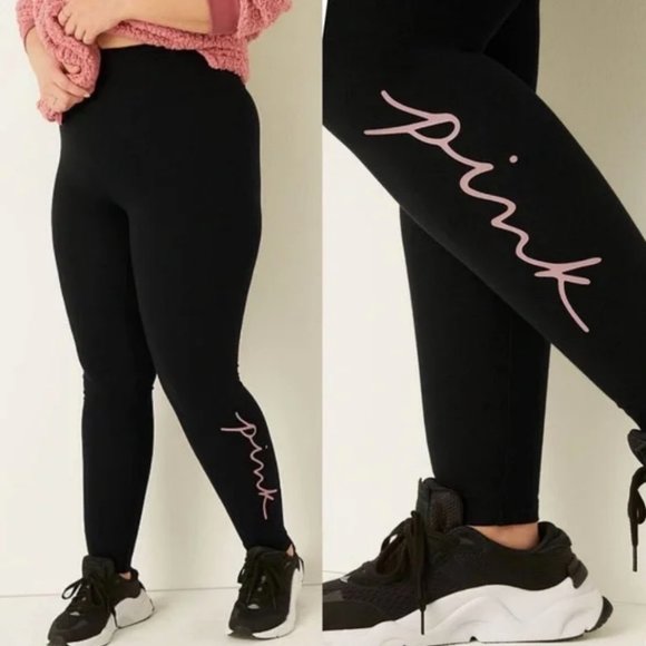 Vs Pink Cotton High Waist Legging 